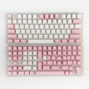 Pink White 104+45 CSA Profile PBT Doubleshot Keycap Set Cherry MX Mechanical Gaming Keyboard